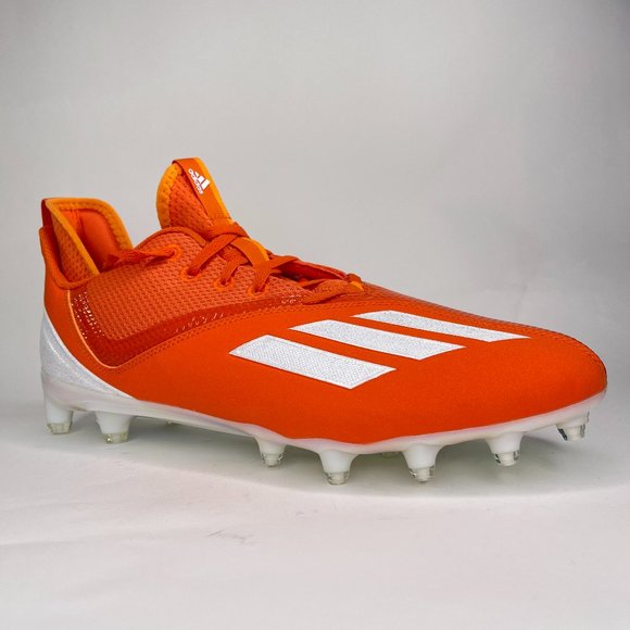 Adidas MensAdizero Scorch 2 SM Orange White Football Cleats Size 13 GZ0405